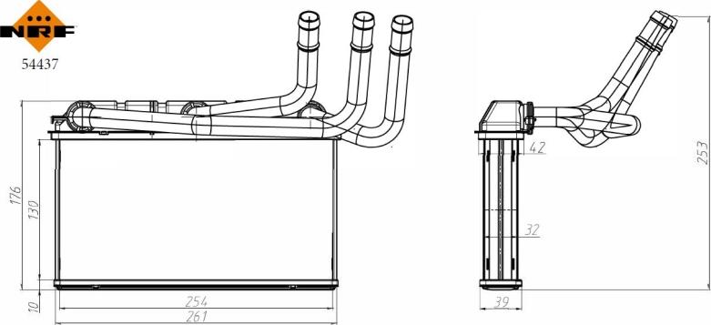 Wilmink Group WG2330505 - Теплообмінник, опалення салону autocars.com.ua