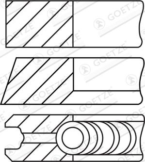 Wilmink Group WG2338980 - Комплект поршневих кілець autocars.com.ua