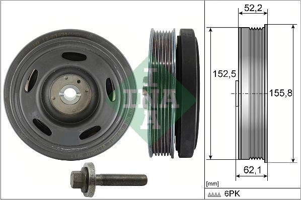 Wilmink Group WG2361245 - Ремінний шків, колінчастий вал autocars.com.ua