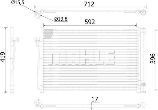Wilmink Group WG2368839 - Конденсатор, кондиціонер autocars.com.ua