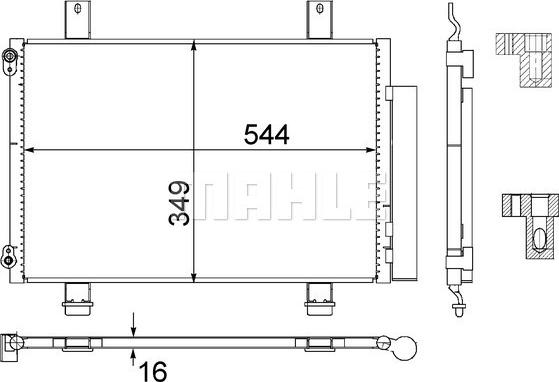 Wilmink Group WG2368961 - Конденсатор, кондиціонер autocars.com.ua