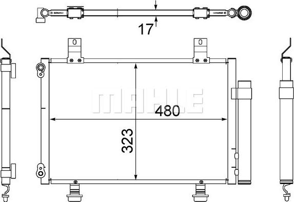 Wilmink Group WG2368996 - Конденсатор, кондиціонер autocars.com.ua