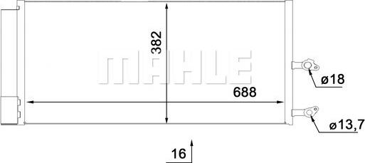 Wilmink Group WG2369326 - Конденсатор, кондиціонер autocars.com.ua