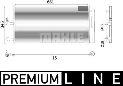 Wilmink Group WG2369384 - Конденсатор, кондиціонер autocars.com.ua