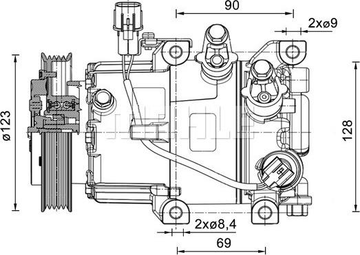 Wilmink Group WG2369765 - Компресор, кондиціонер autocars.com.ua
