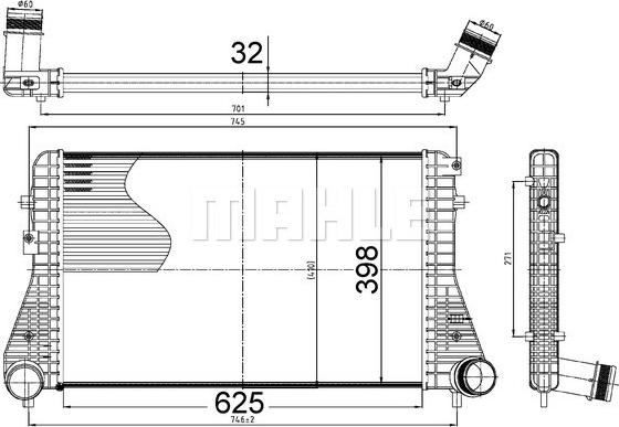 Wilmink Group WG2370943 - Интеркулер, теплообменник турбины autodnr.net