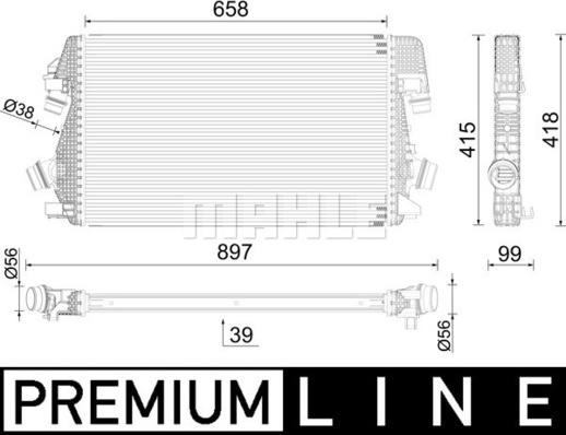 Wilmink Group WG2371002 - Интеркулер autocars.com.ua