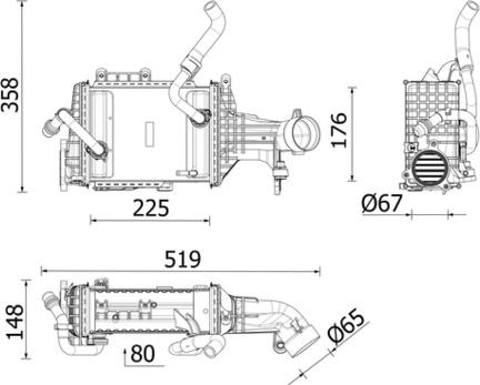 Wilmink Group WG2371023 - Интеркулер autocars.com.ua