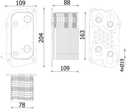 Wilmink Group WG2371094 - Масляний радіатор, рухове масло autocars.com.ua