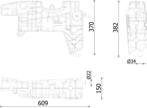 Wilmink Group WG2371105 - Компенсаційний бак, охолоджуюча рідина autocars.com.ua
