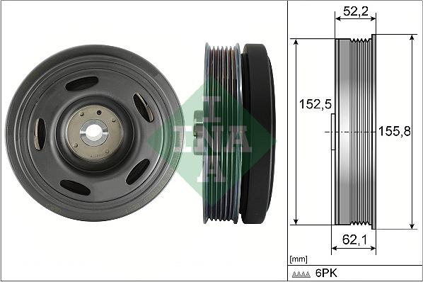 Wilmink Group WG2377507 - Ремінний шків, колінчастий вал autocars.com.ua