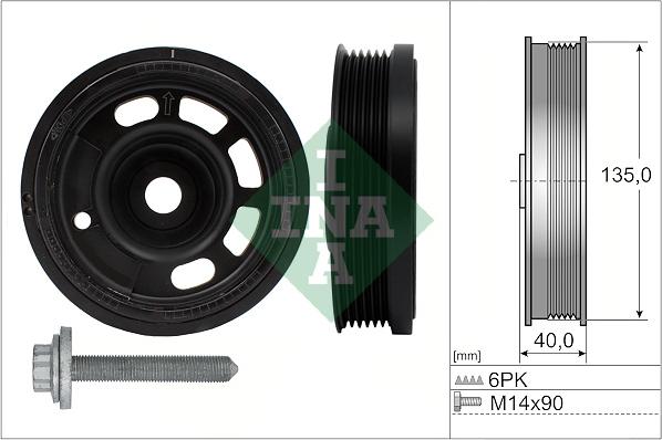 Wilmink Group WG2396099 - Ремінний шків, колінчастий вал autocars.com.ua