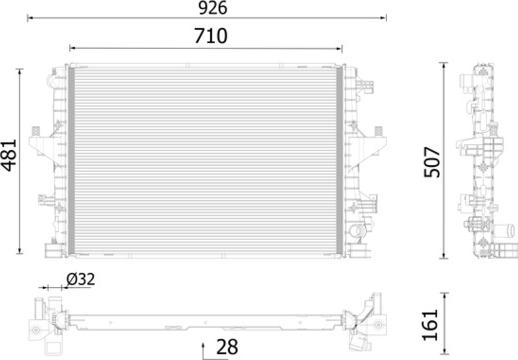 Wilmink Group WG2402498 - Радіатор, охолодження двигуна autocars.com.ua