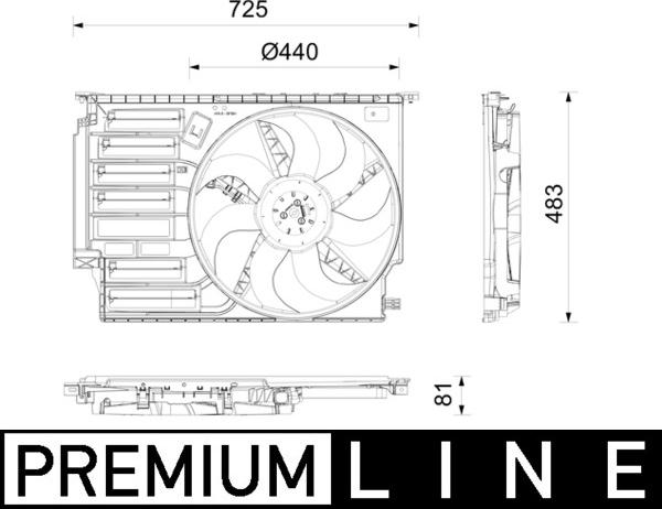 Wilmink Group WG2418030 - Вентилятор, охолодження двигуна autocars.com.ua