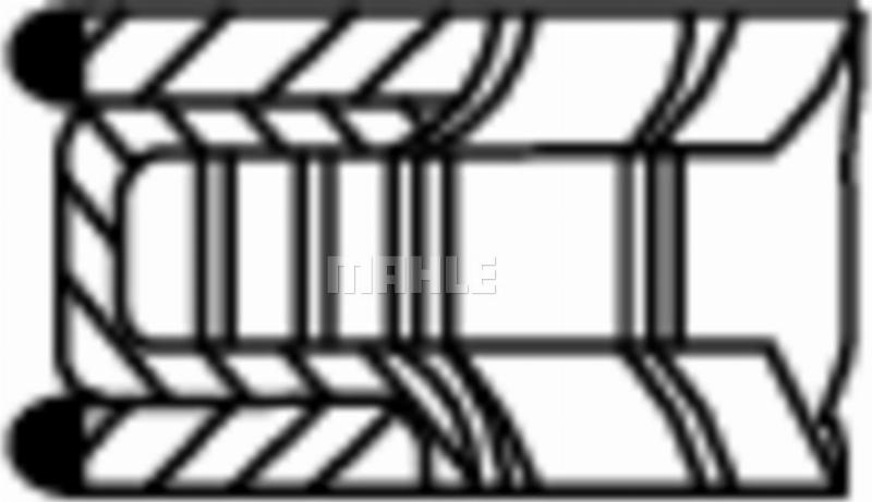 Wilmink Group WG2576610 - Комплект поршневих кілець autocars.com.ua