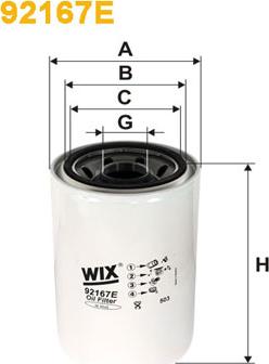 WIX Filters 92167E - Масляний фільтр autocars.com.ua