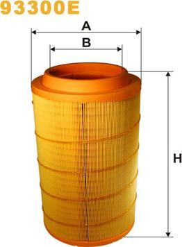 WIX Filters 93300E - Повітряний фільтр autocars.com.ua