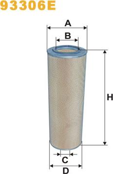 WIX Filters 93306E - Повітряний фільтр autocars.com.ua
