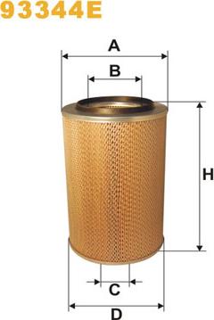 WIX Filters 93344E - Повітряний фільтр autocars.com.ua