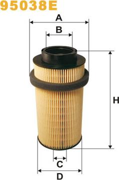 WIX Filters 95038E - Паливний фільтр autocars.com.ua