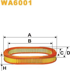 WIX Filters WA6001 - Фільтр повітряний autocars.com.ua