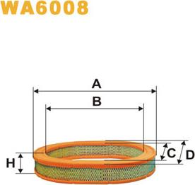 WIX Filters WA6008 - Воздушный фильтр avtokuzovplus.com.ua