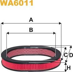 WIX Filters WA6011 - Повітряний фільтр autocars.com.ua