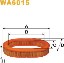 WIX Filters WA6015 - Воздушный фильтр avtokuzovplus.com.ua