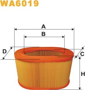 WIX Filters WA6019 - Повітряний фільтр autocars.com.ua