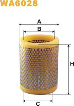 WIX Filters WA6028 - Воздушный фильтр autodnr.net