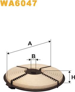 WIX Filters WA6047 - Повітряний фільтр autocars.com.ua