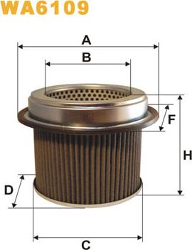 WIX Filters WA6109 - Воздушный фильтр autodnr.net