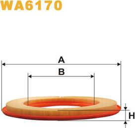 WIX Filters WA6170 - Повітряний фільтр autocars.com.ua