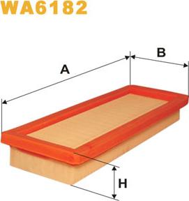 WIX Filters WA6182 - Повітряний фільтр autocars.com.ua