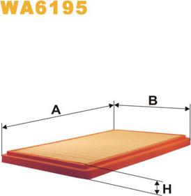 WIX Filters WA6195 - Воздушный фильтр avtokuzovplus.com.ua