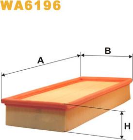 WIX Filters WA6196 - Повітряний фільтр autocars.com.ua