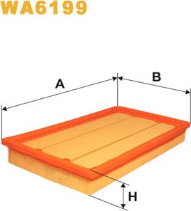 WIX Filters WA6199 - Воздушный фильтр autodnr.net