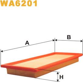 WIX Filters WA6201 - Воздушный фильтр avtokuzovplus.com.ua