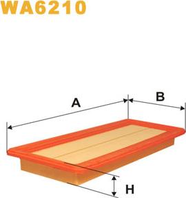 WIX Filters WA6210 - Повітряний фільтр autocars.com.ua