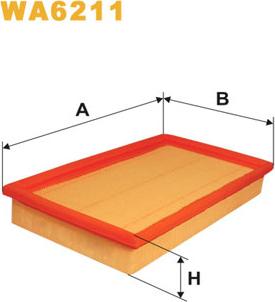 WIX Filters WA6211 - Воздушный фильтр autodnr.net