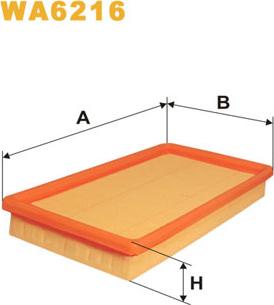 WIX Filters WA6216 - Воздушный фильтр autodnr.net