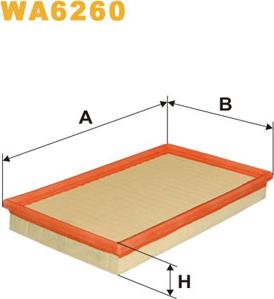 WIX Filters WA6260 - Повітряний фільтр autocars.com.ua