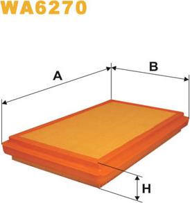 WIX Filters WA6270 - Воздушный фильтр autodnr.net