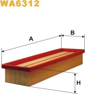 WIX Filters WA6312 - Повітряний фільтр autocars.com.ua