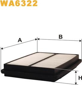 WIX Filters WA6322 - Повітряний фільтр autocars.com.ua