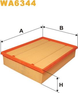 WIX Filters WA6344 - Воздушный фильтр avtokuzovplus.com.ua
