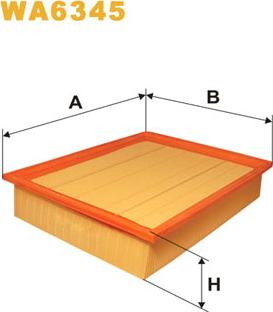 WIX Filters WA6345 - Воздушный фильтр autodnr.net