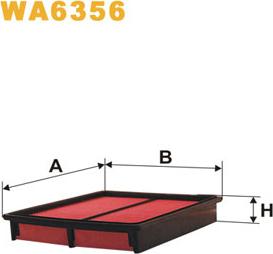 WIX Filters WA6356 - Воздушный фильтр autodnr.net