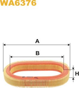 WIX Filters WA6376 - Повітряний фільтр autocars.com.ua