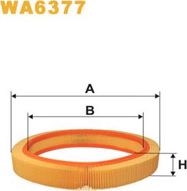 WIX Filters WA6377 - Повітряний фільтр autocars.com.ua